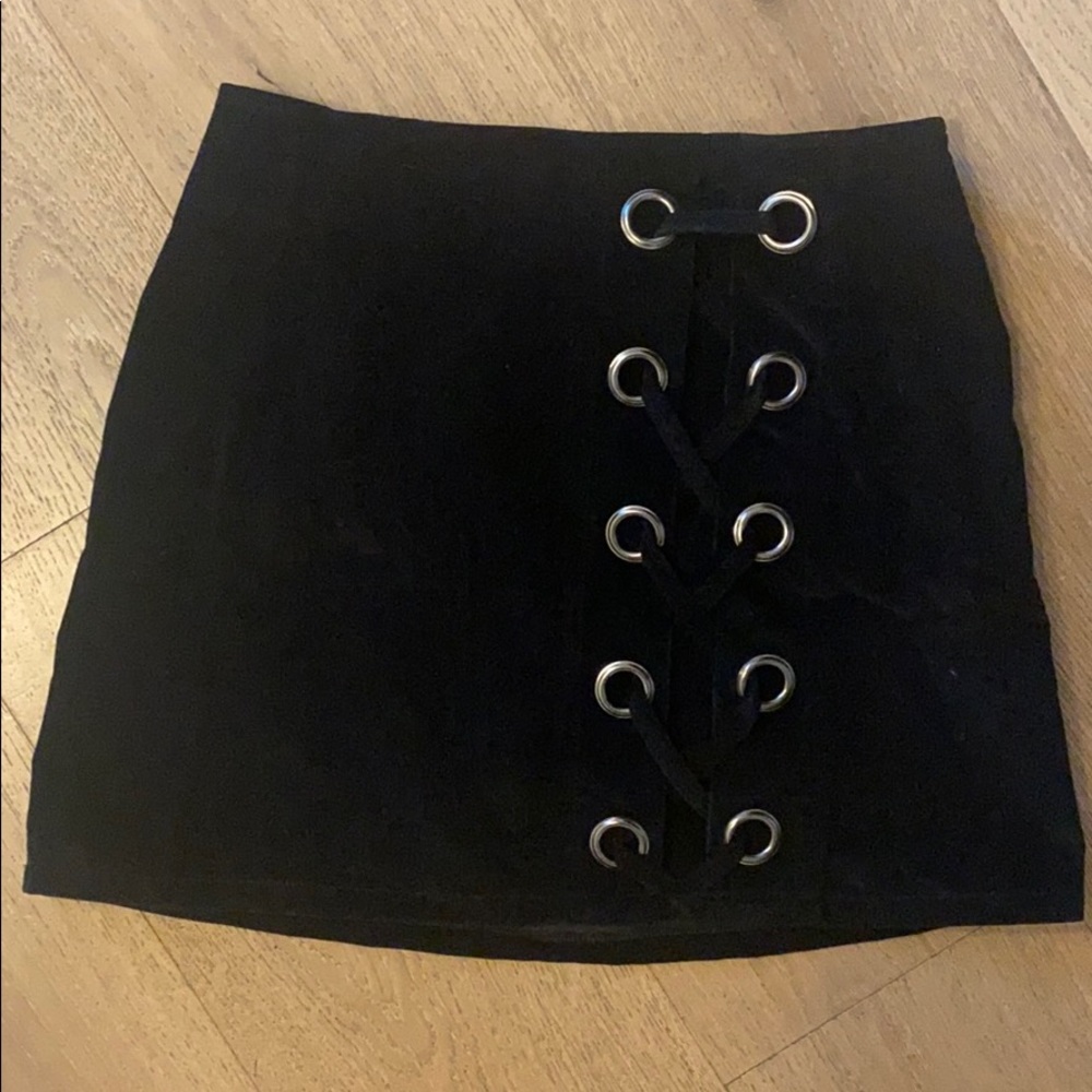 Corduroy mini skirt